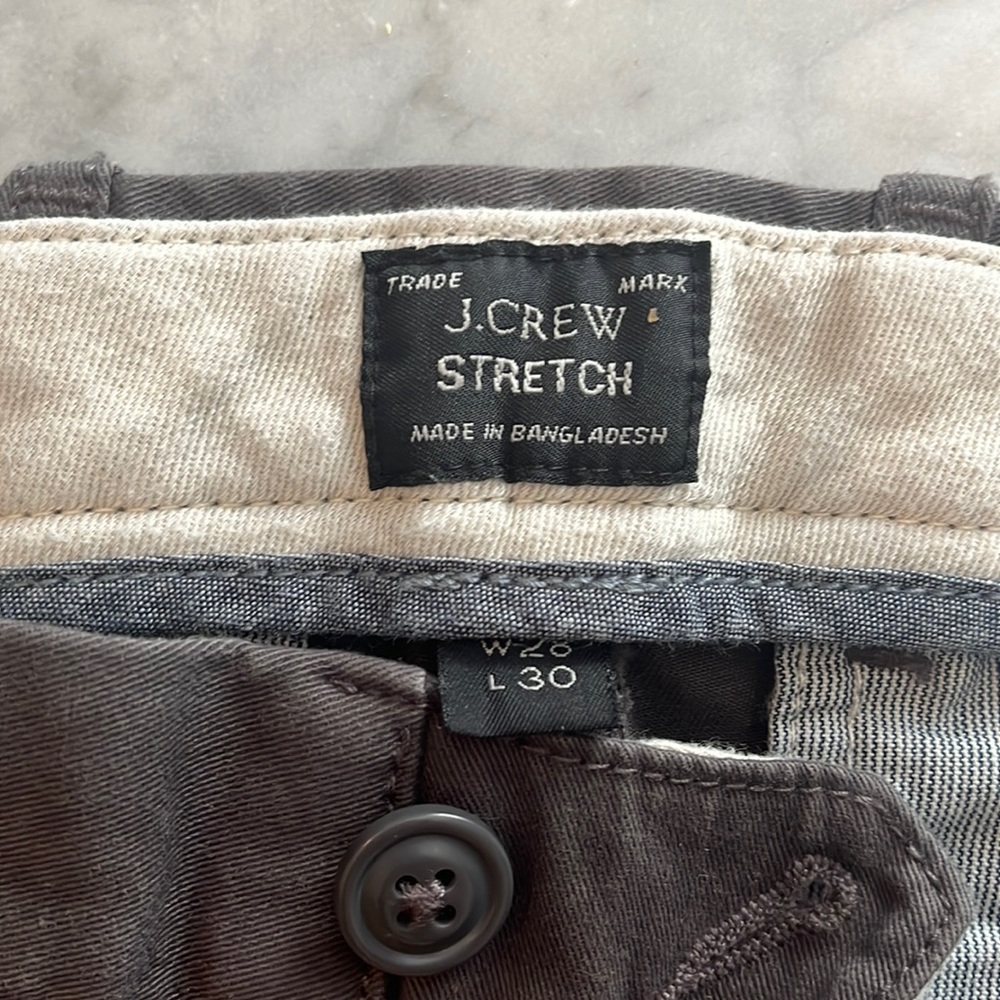J. Crew men’s chino pants 28 waist, 30 length